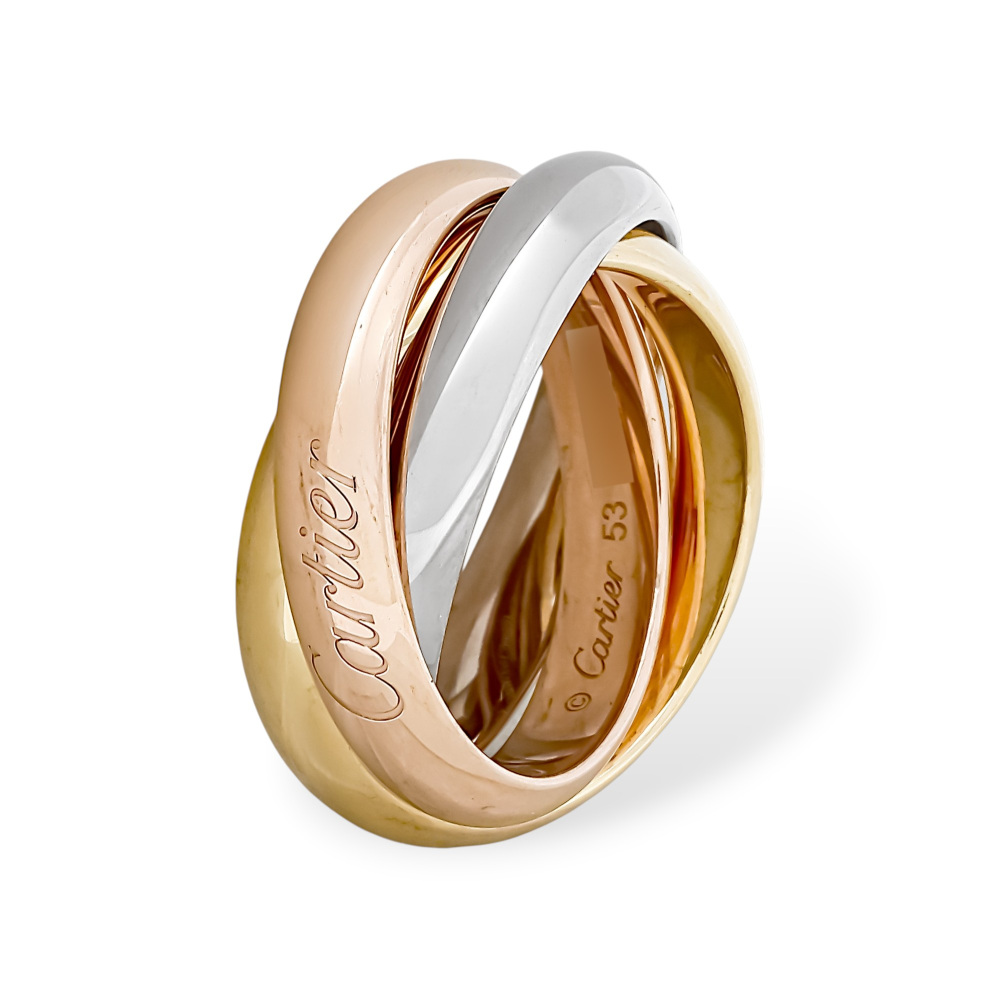 Cartier Trinity Ring Tri-Gold B4236100