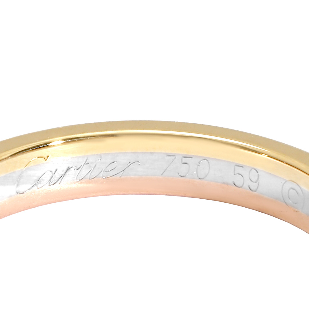 Cartier Vend Me Louis Ring Tri-Gold B4052200