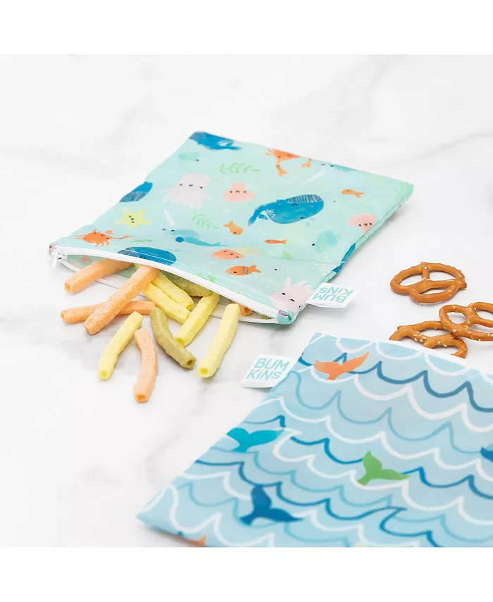 Bumkins Boys or Baby Girls Sandwich Bags, Pack of 2