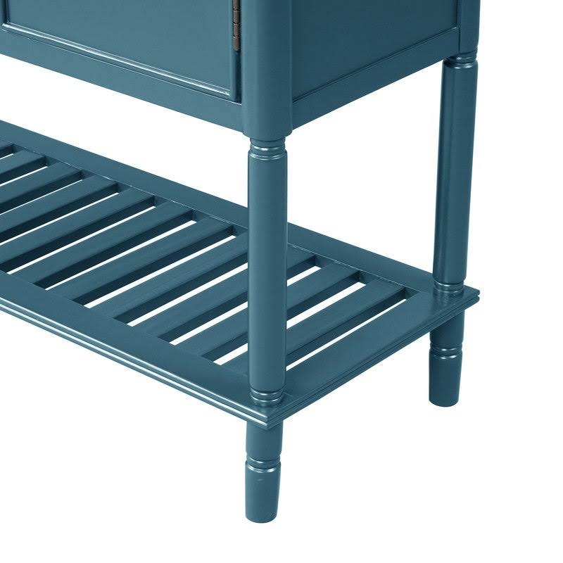AOOLIVE 45x22 Modern Console Table Desk with 3 Drawers, Light Blue - MDF