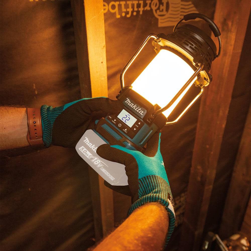 Makita 18V LXT Lantern with Radio Cordless Bare Tool XRM12