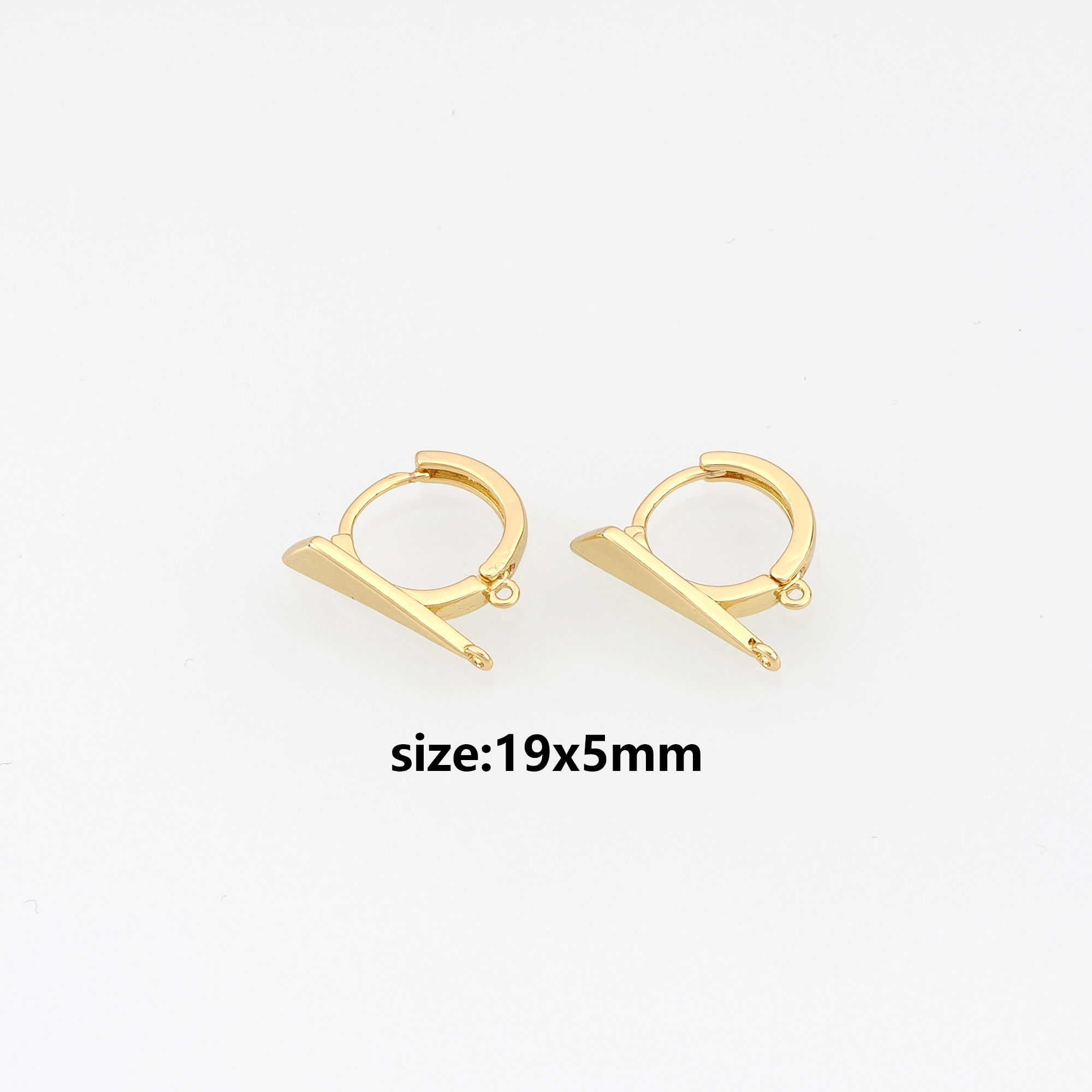 18K Gold Filled Round Hoop Earrings,Gold Hoops,Dainty Hoops Huggie,DIY Jewelry Making Supply