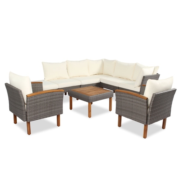 9Piece Patio Rattan Furniture Set