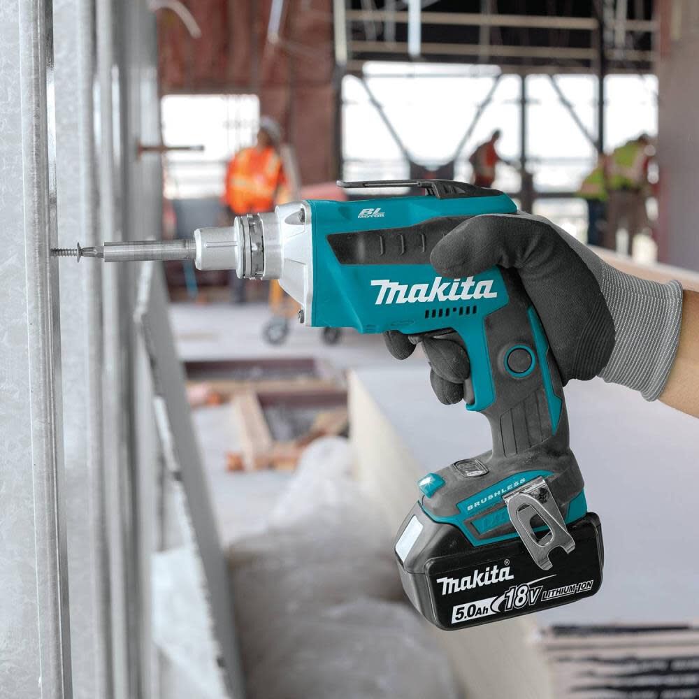 Makita 18V LXT Lithium-Ion Brushless Cordless Drywall Screwdriver Kit (5.0Ah) XSF03T