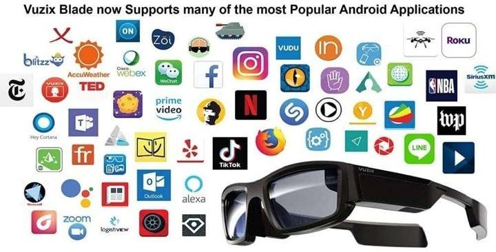 blade-AR Smart Glasses, with Amazon Alexa Built-in, HD Camera and Voice-Controls