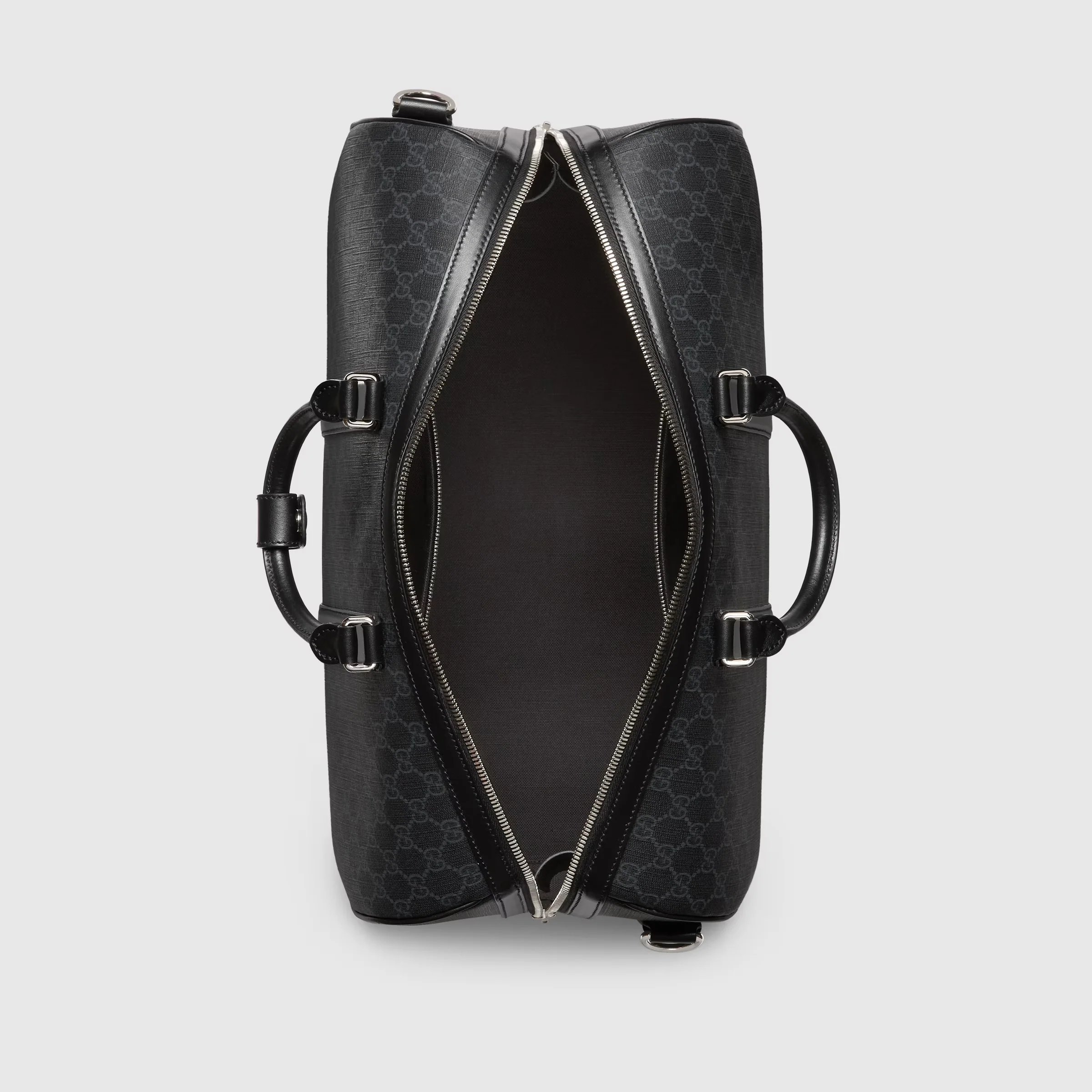 Gucci GG Canvas Medium Holdall Duffle Bag – Black