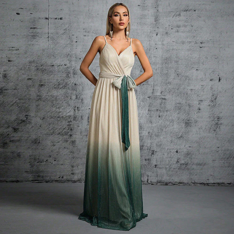 Elegant Backless Maxi DressClistos