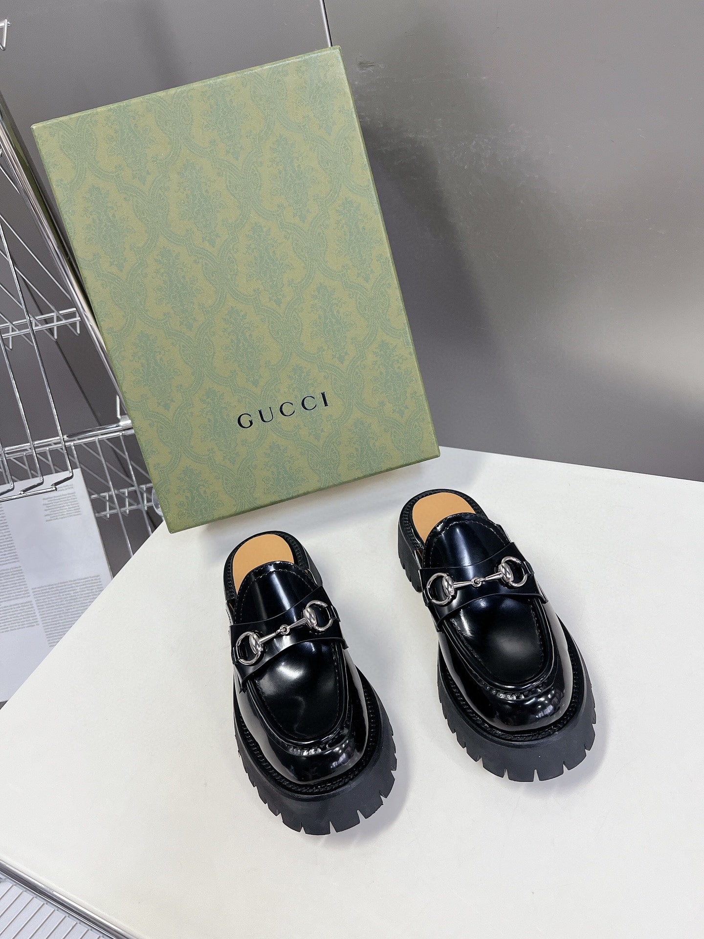 Gucci Women’S Mule With Horsebit Black 764207 Ds800 1000
