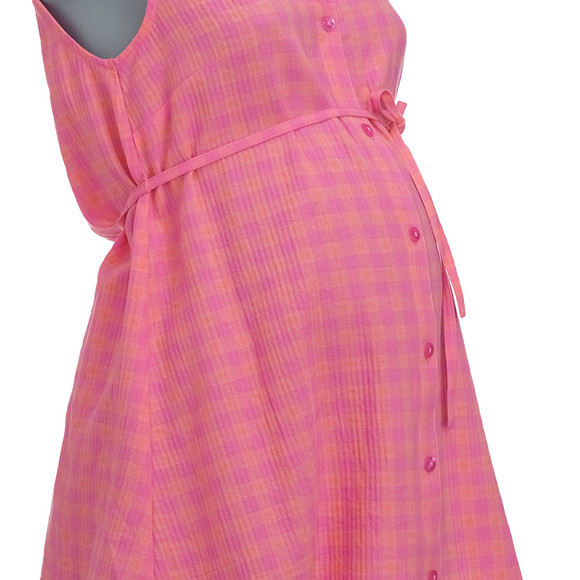 Gina Mama Damen Umstands-Bluse mit Karo-Muster
