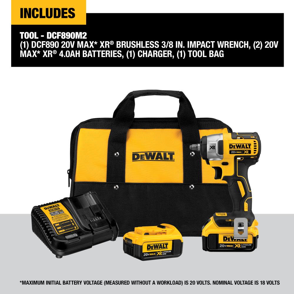 20-volt MAX XR 3/8-in Compact Impact Wrench Kit;