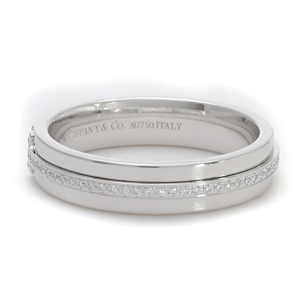 Tiffany & Co. Tiffany T Narrow Slim Diamond Ring 18K White Gold 60151265