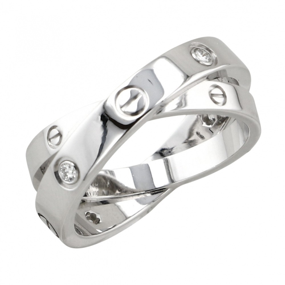 Cartier Be Love Ring 18K White Gold Diamond