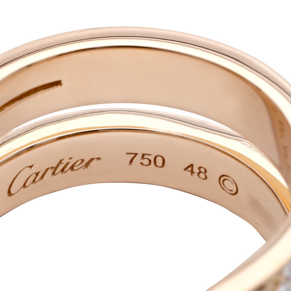 Cartier Ethancel Do Ring 18K Rose Gold Diamond B4095700
