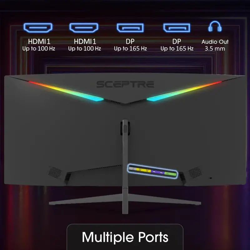 Sceptre 34-inch Ultrawide WQHD Gaming Monitor – 165Hz Refresh Rate