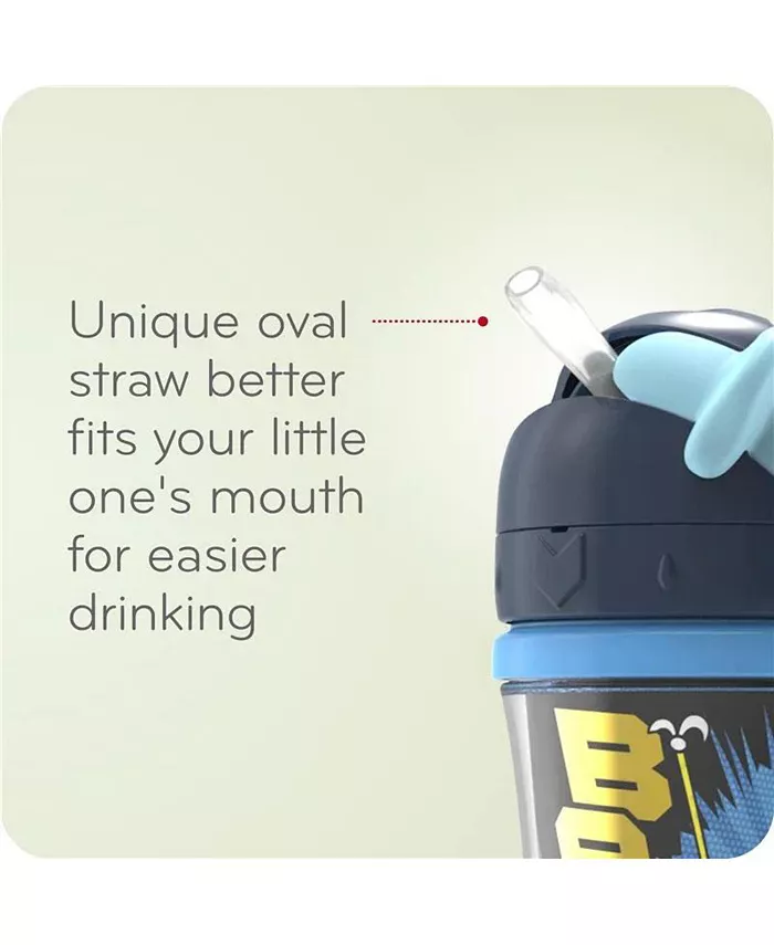 NUK Justice League Insulated Straw Sippy Cup, 10 oz, Batman