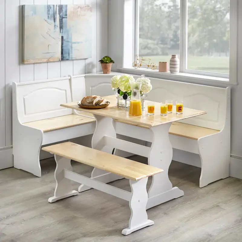 Simple Living Knox Nook Dining Set – Modern 3-Piece Table and Chair Ensemble