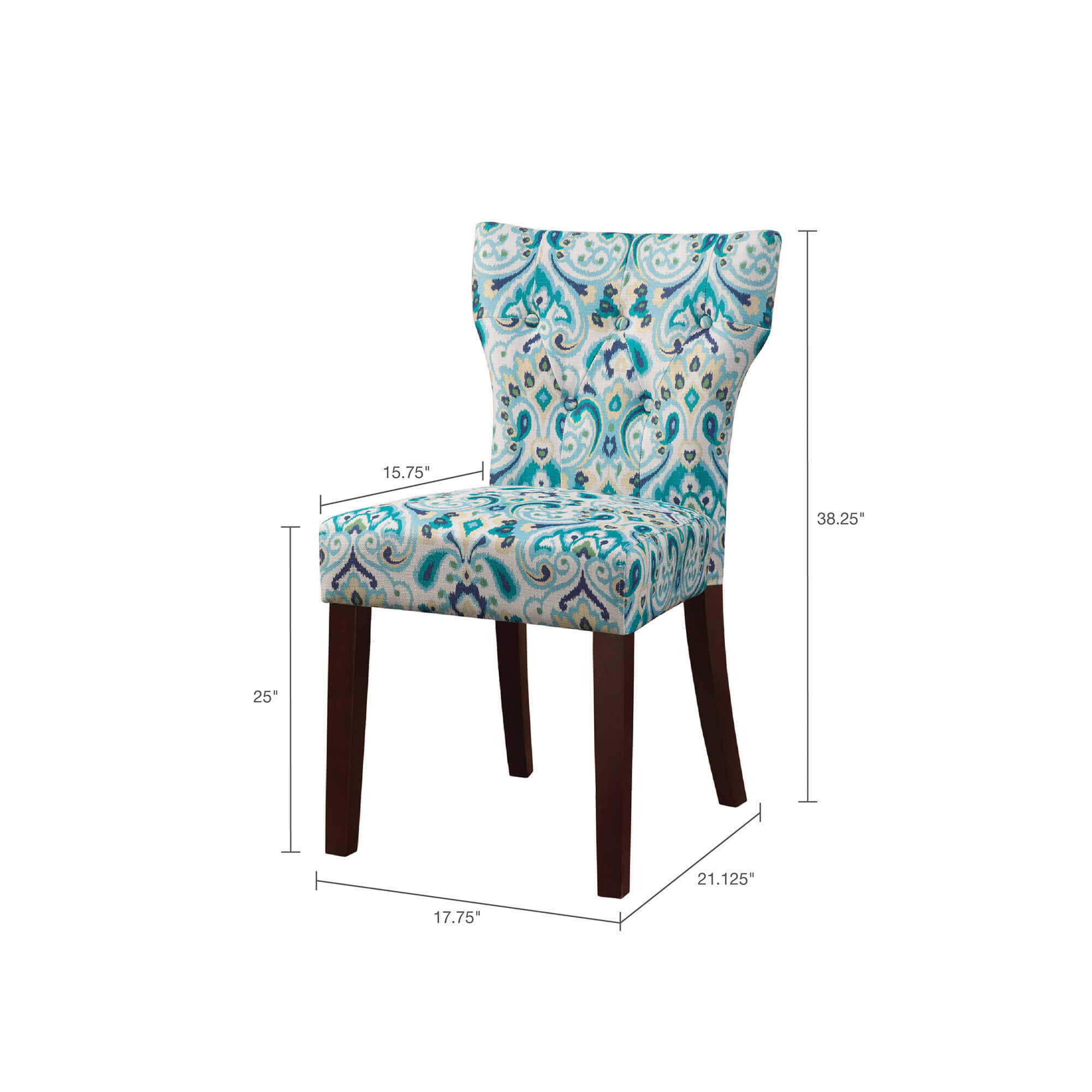 Madison Park Tufted Back Counter Stool, Cream/Natural