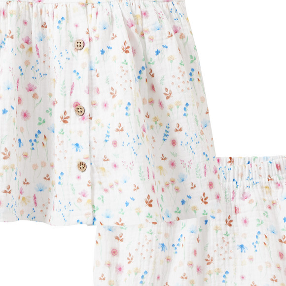Topomini Newborn Musselin-Set aus Kleid und Shorts