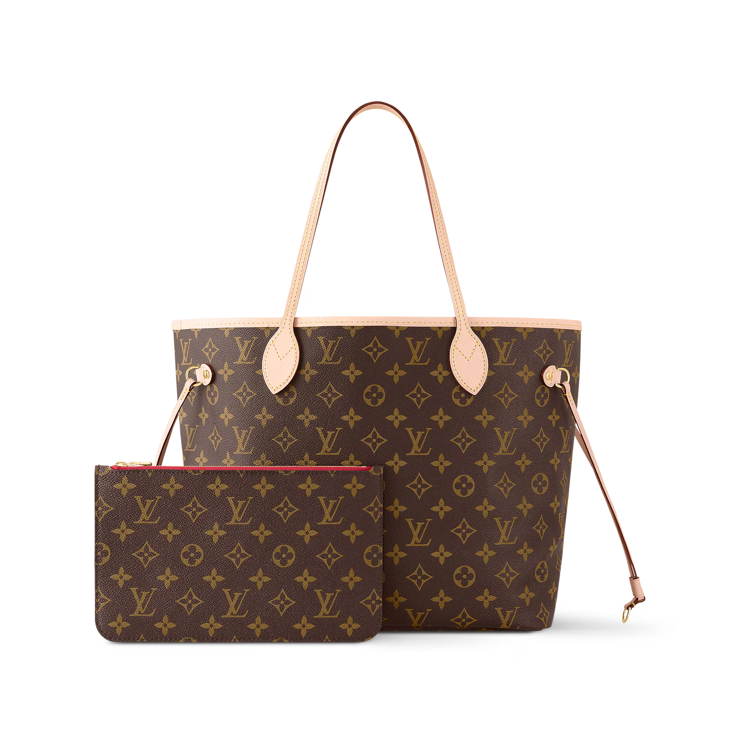 Louis Vuitton Neverfull MM Tote Bag - Cerise