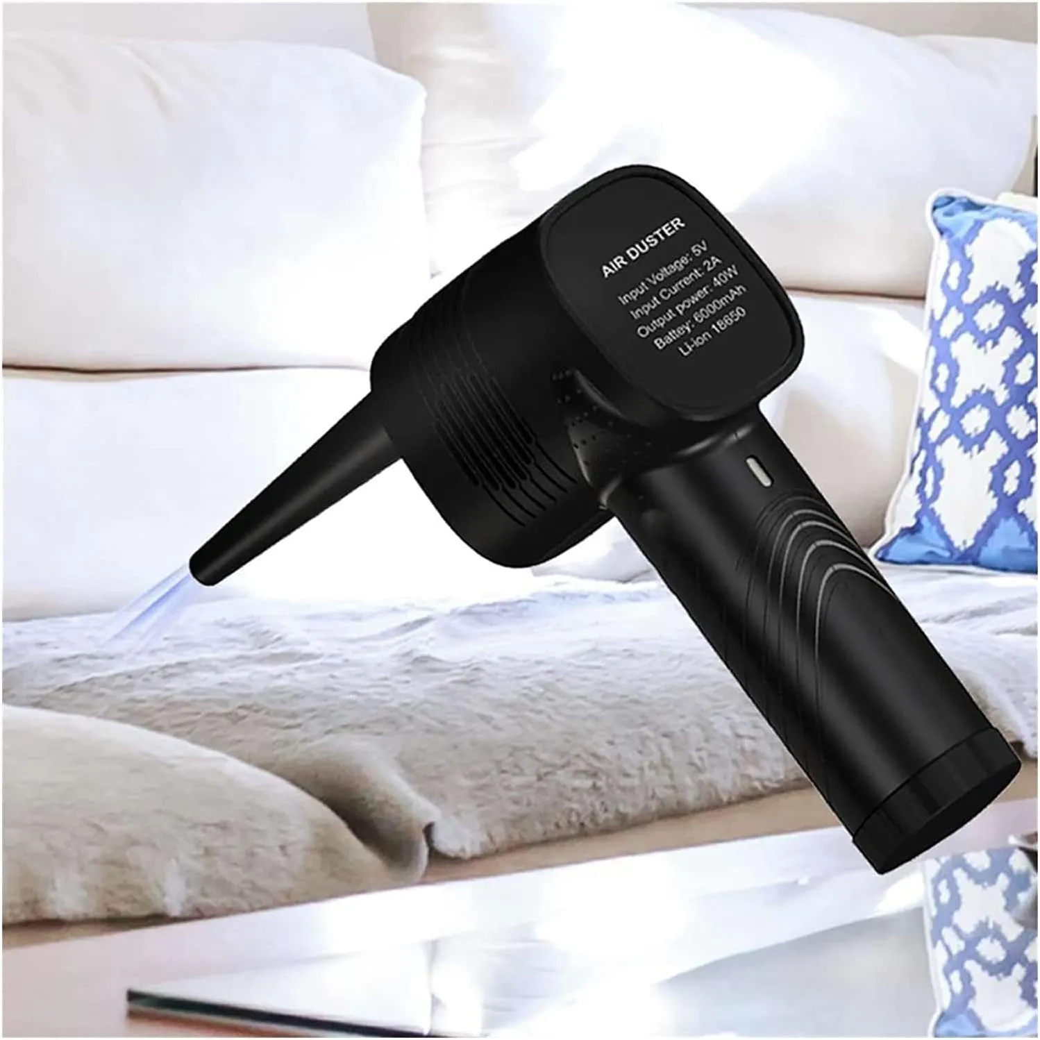 Cordless air dust collector, computer cleaning dust collector, portable electric compressed air blower