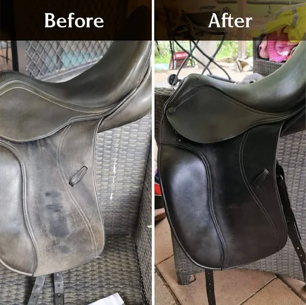 Clyde's Leather Recoloring Balm | Non Toxic Leather Color Restorer for Furniture, Car Seat, Tack | 19 Colors of Restoration Leather Dye | Repair,