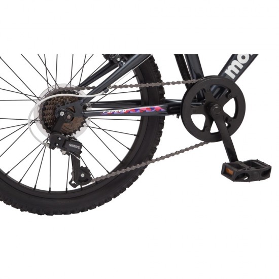Mountain Bike, 20-inch wheels, 7 speeds, girls frame, ages 6 and up, Grey