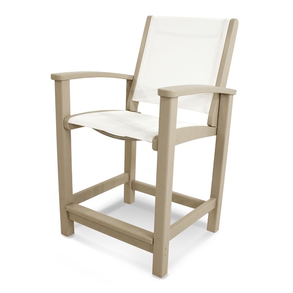 POLYWOOD Coastal Counter Chair