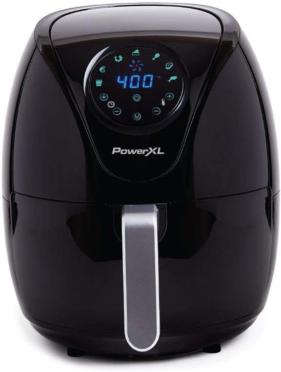 7QT 5-in-1 Extra Hot Air Fryer, 7 Presets, Rapid Air Tech, Nonstick Basket, Black