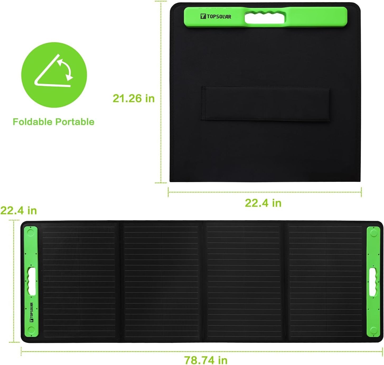 200W Foldable Portable Solar Panel Charger Kits for Portable Power Station Generator Cell Phones Camera Lamp 12V Car Boat RV Battery(Dual USB Ports & 19/14.4V DC Output)