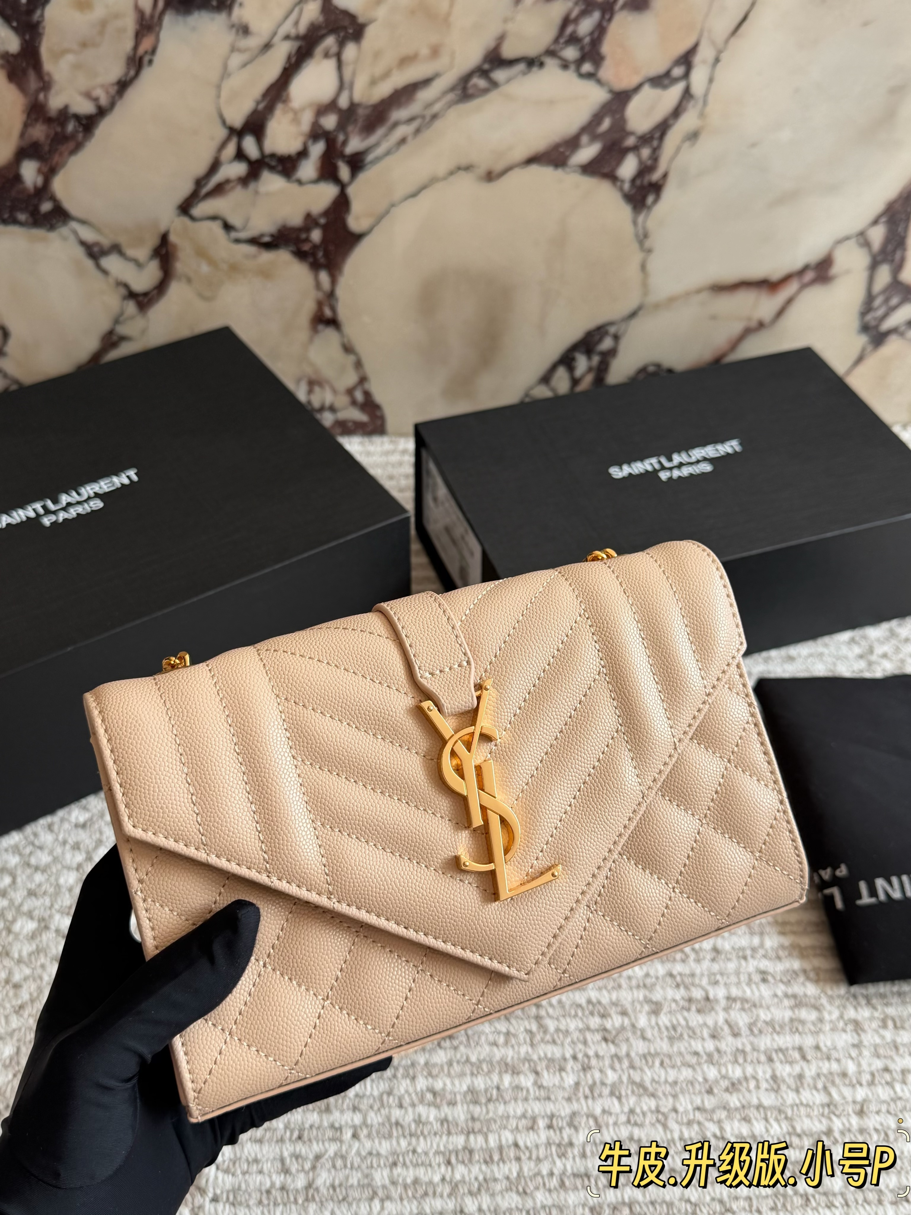 YSL Caviar Envelope Bag - cnluxepick