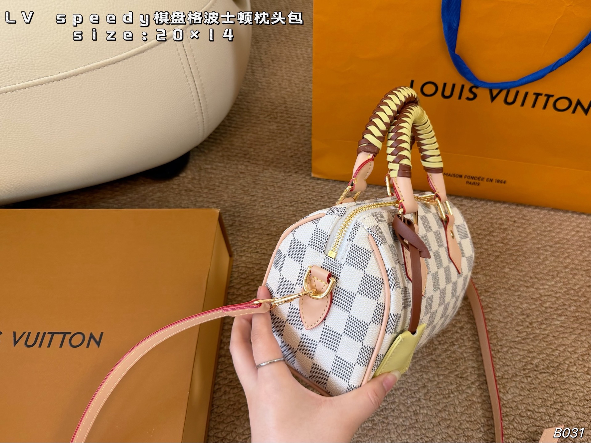 Louis Vuitton Speedy Damier Boston Pillow Bag - cnluxepick