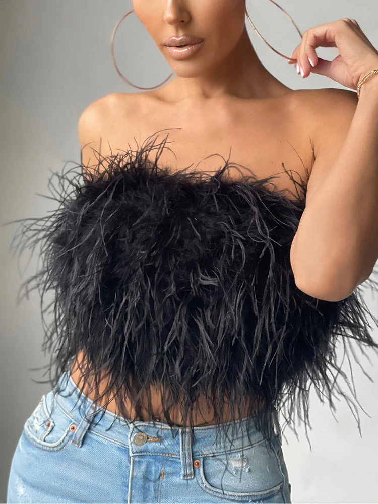 Feather Crop TopClistos