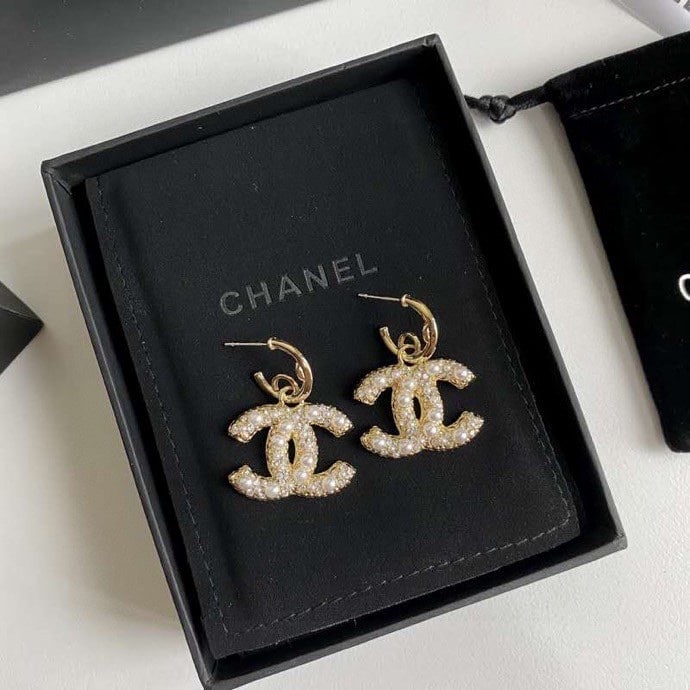 Chanel Cc Earrings