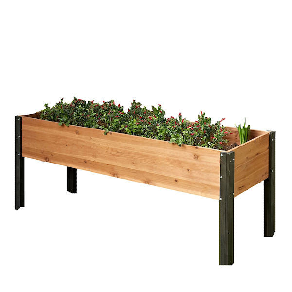 2026 Elevated Outdoor Raised Garden Bed Planter Box 70 x 24 x 29 inch High