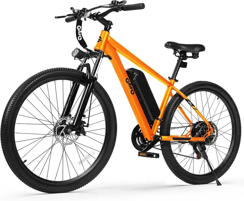 Qlife Racer Adult E-Bike – 21-Speed Mountain Bike with Lightweight Frame
