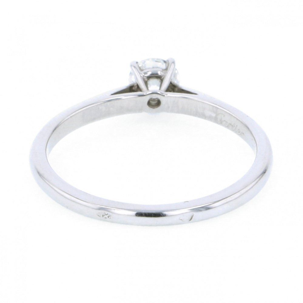 Cartier Solitaire Platinum Diamond Ring