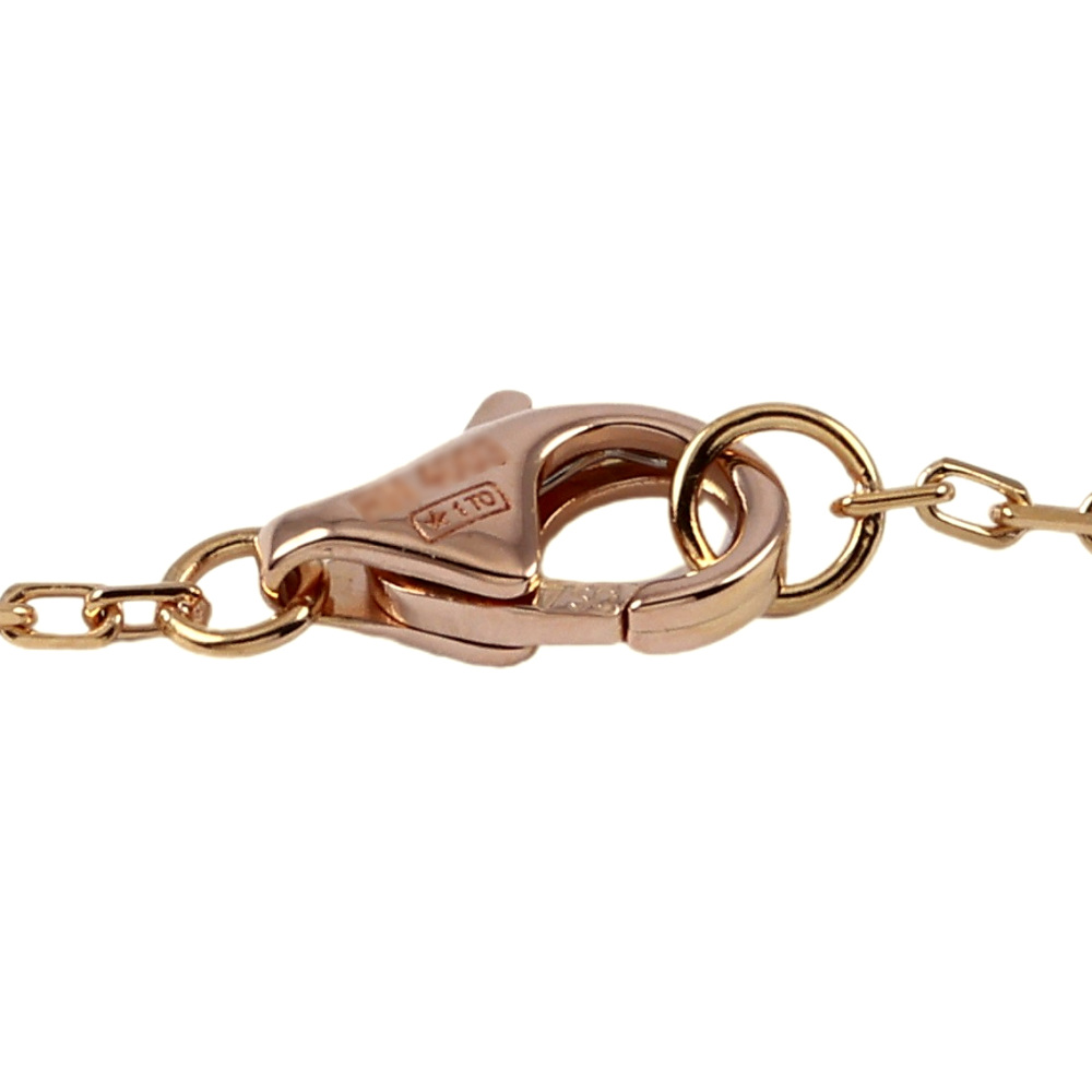 Cartier C Do Double Logo Necklace 18K Rose Gold Diamond B7219200