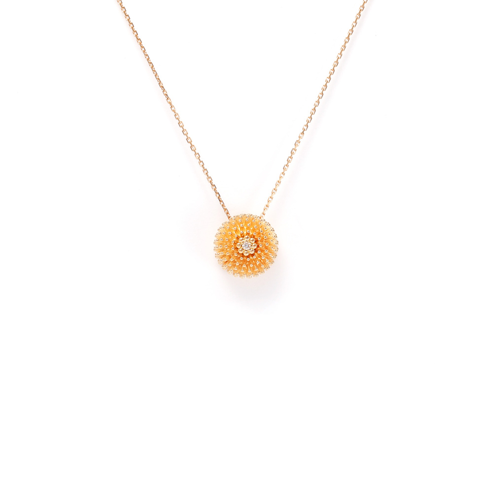 Cartier Cactus Necklace 18K Rose Gold Diamond