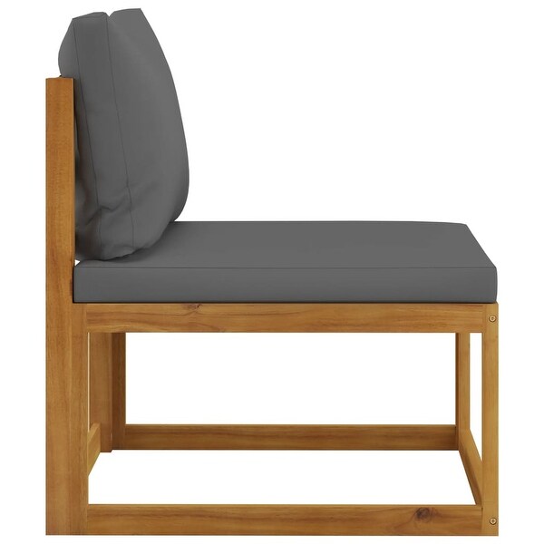 vidaXL 3Seater Patio Sofa with Cushion Solid Acacia Wood