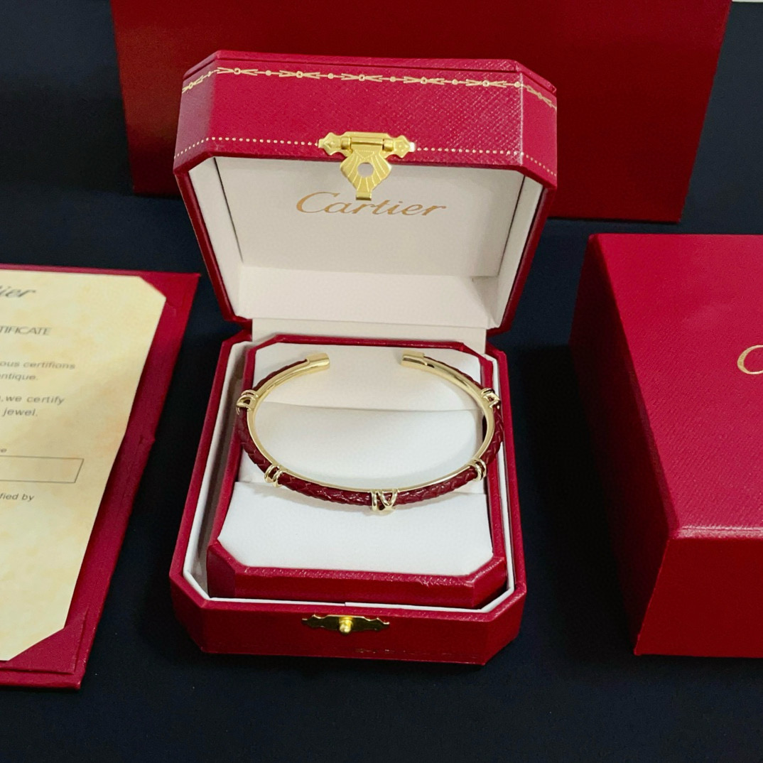 Cartier Red Bamboo Bracelet - cnluxepick