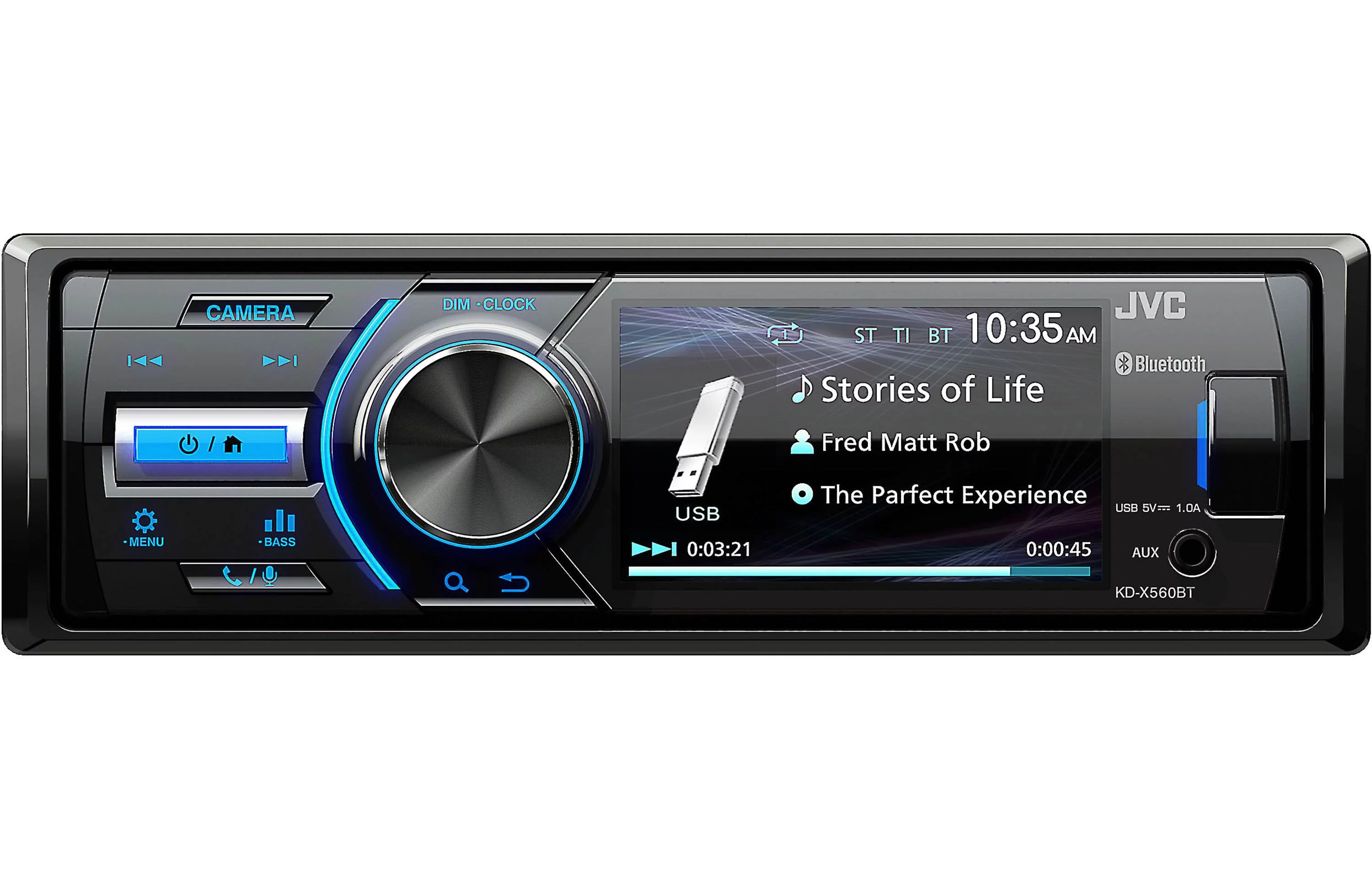 JVC KD-X560BT Digital media receiver for Jeep, powersports, or marine applications+ JVC CS-J620 6.5