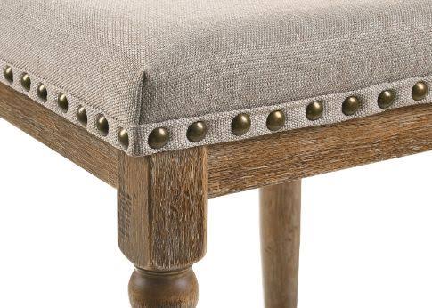 Acme Furniture Farsiris Counter Height Table, Weathered Oak Finish