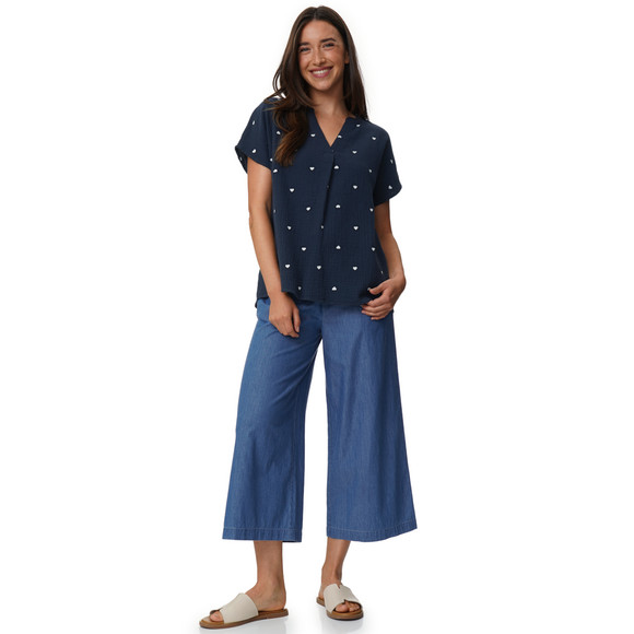 Gina Damen 7/8 Hose mit Gürtel