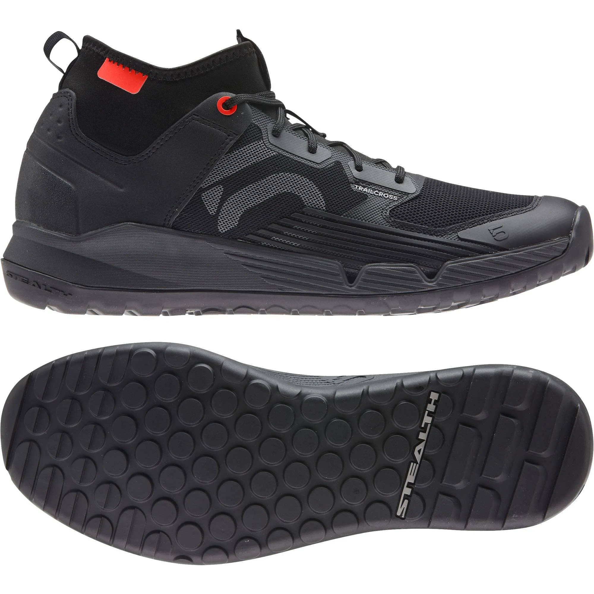 Five Ten 5.10 Trailcross XT Black, Mens All-Mountain u0026 Trekking, Size US 6.5 - Color Core Black - Grey Four - Solar Red