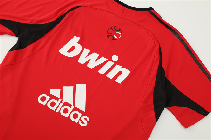 2006/07 AC Milan Retro Short Sleeves Training Jersey - Red 3