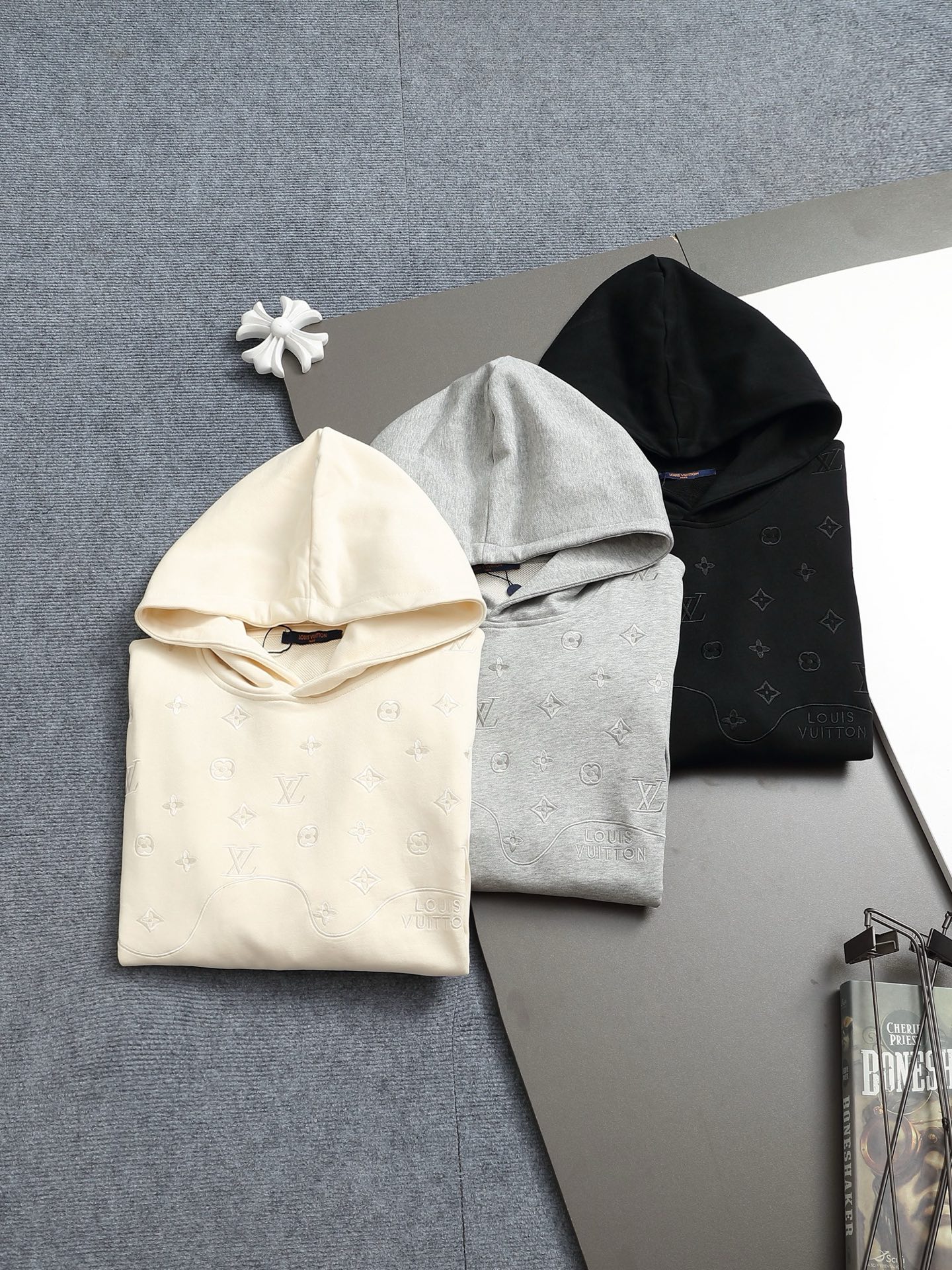 Louis Vuitton Classic Embroidered Hooded Sweatshirt - cnluxepick