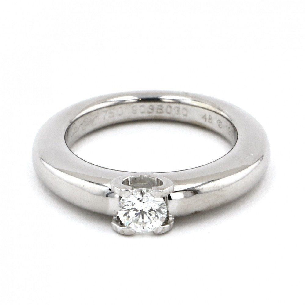 Cartier White Gold Diamond Ring K18WG