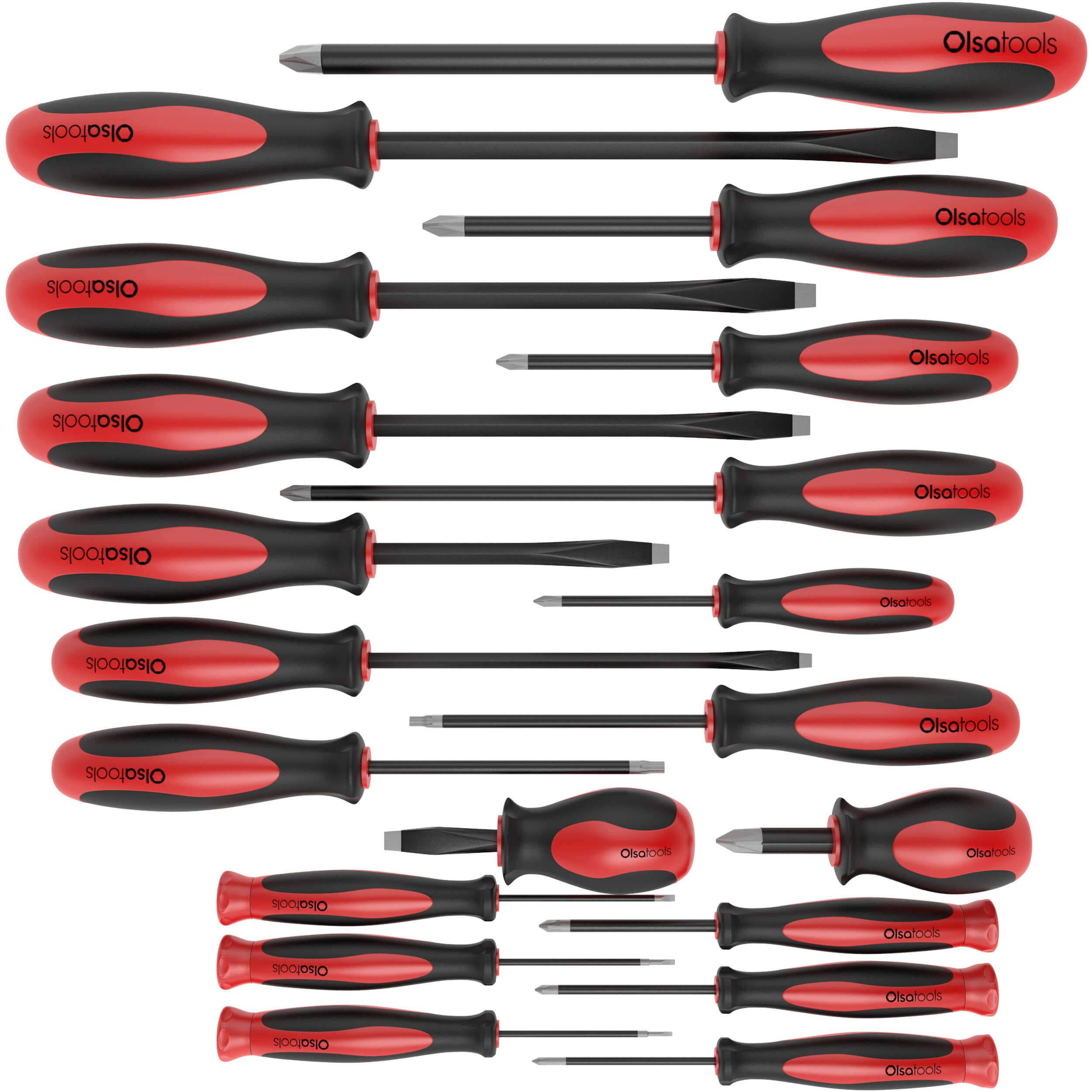 Olsa Tools Magnetic 14 PC Screwdriver Set, with Organizer