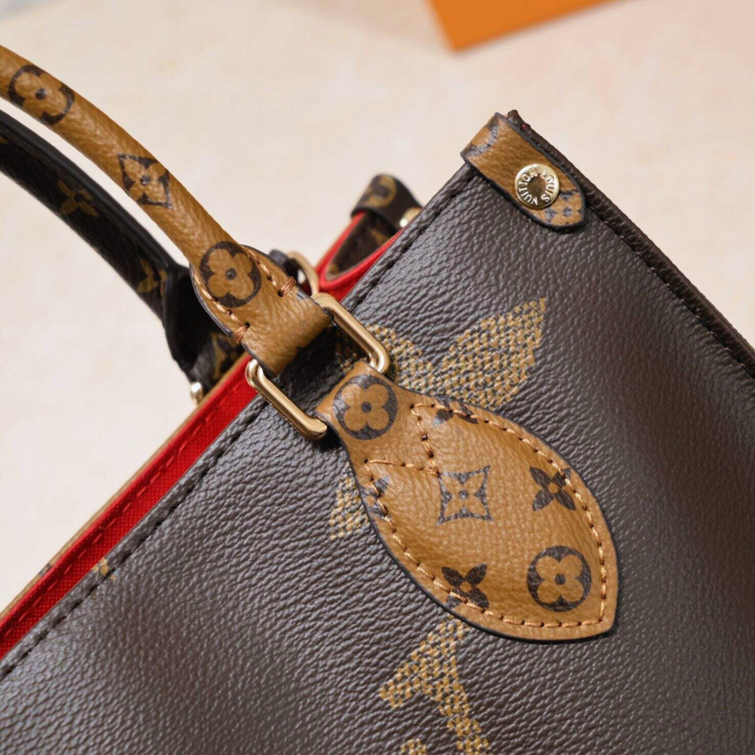 Louis Vuitton Onthego PM Brown 9.8 Inches M46373