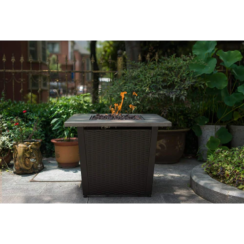 32inch Square Outdoor Propane Fire Pits Table
